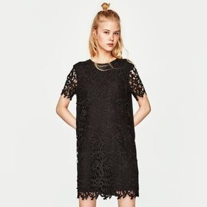 Zara Short Black Lace Dress